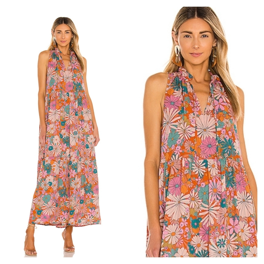 BB Dakota Large Floral Sleeveless Maxi Dress